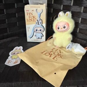 Authentic labubu pin for love  F .